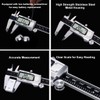 Kynup Digital Caliper, Caliper Measuring Tool, Micrometer Dial Vernier Caliper