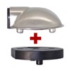 Door Stop TS-4421 with Raised Disc Floor Mounted Door Spacer