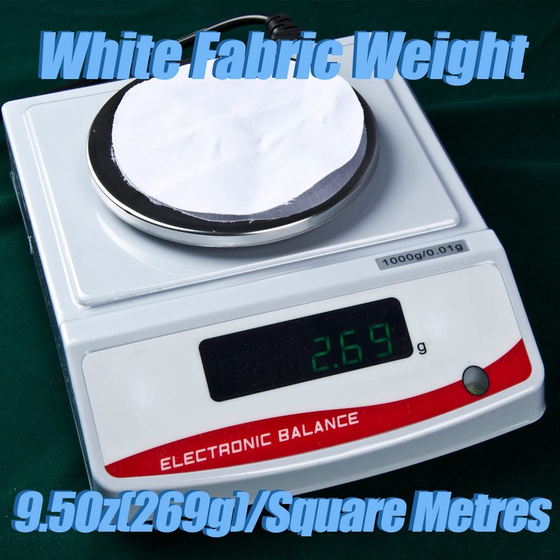 5 Yard White Twill Cotton Canvas Fabric,Natural Thick Cotton Poplin