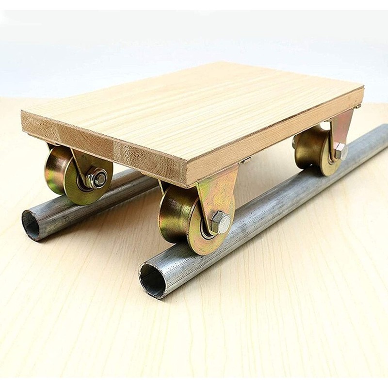Lyplus Load Capacity 1102lbs 3-Inch U-Groove Caster Wheels with Bracket