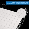 HarJue Shower Head with Extension Arm, High Pressure Square with
