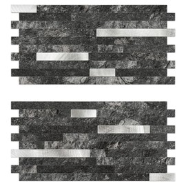 V-MOZZA Peel and Stick Backsplash, 20-Sheet Peel and Stick Tiles 12.1" x 5.9" Stick on Backsplash PVC Wall Tile for Kitchen Fireplace