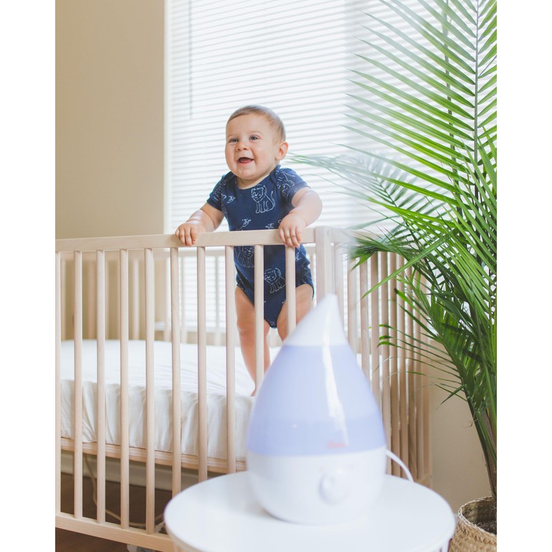 Crane Crane White Drop Ultrasonic Cool Mist Teardrop Humidifier, 1