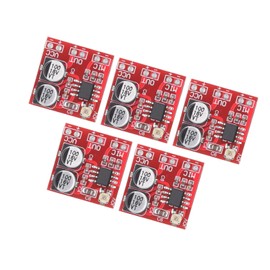 Microphone Amplifier Module Electret Microphone Amplifier Module LM386 Microphone Amplifier Board DC4V‑12V ABS Variable Gain Microphone Amplifier Board 20‑200X LM386 5pcs