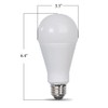 Feit Electric A23 LED Light Bulb, 300W Equivalent, Non-Dimmable, 4060