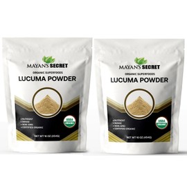 Lucuma Powder Organic Raw – Non-GMO & Nutrient-Dense Superfood | Certified Organic Lucuma Powder for Smoothies, Baking & Desserts – Natural Sweetener (1 Pound (Pack of 2))