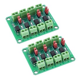 2PCS PC817 2 4 8 Channel Optocoupler Insulated Circuit Board Voltage Converter Adapter Module 3.6-30V Driver Light Insulation Module (CH4)