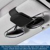 Jyinelx 2 Pieces Sunglasses Holder for Car Sun Visor, Matching