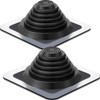 Yaocom 2 Pcs #3 Metal Roof Vent Boot Chimney Flashing