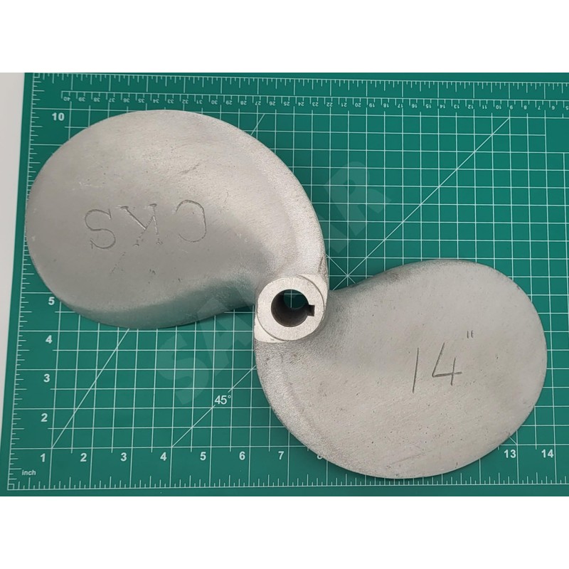 SANAR Aluminum Propeller for Longtail Mud Motor Long Tail Boat