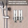Oumefar Dispensador de Jabón líquido baño Pared Doble 500ml, Plástico