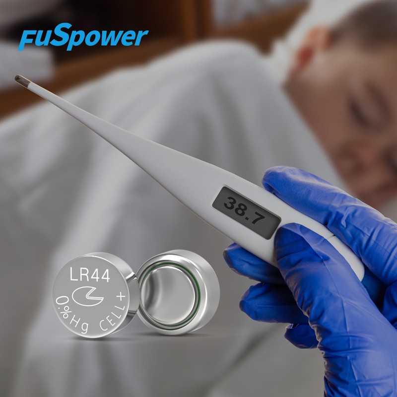 Fuspower LR44 Batteries AG13 303 357 A76 SR44 Alkaline Button