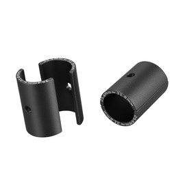 A ABSOPRO 2 Pair Bike Handlebar Shim 25.4 to 31.8mm Shim Bicycle Handlebar Stem Shim Adapter Size Reducer Sleeve Spacers Clamp Fixed Gear for MTB Road Cycling Black Item Replacement