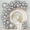 Balloons Silver, Pack of 84 Balloons Birthday Garland Set of