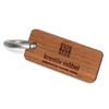 STREIFHOLZ Wooden Keyring with Engraved Logo, Walnut Oak and Cherry