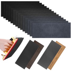 zrfgbxim 120 To 3000 Assorted Grit Sandpaper, 42 Pcs Wet and Dry Sandpaper, Fine Abrasive Sand Paper, Sanding Sheets Sanding Paper for Automotive Car Sanding Wood Furniture Finishing Polishing, 3.6x9"