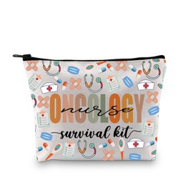 Oncology Nurse Gift Oncology Nurse Makeup Bag Oncologist Gift Oncologist Chemo Nurse Appreciation Cosmetic Bag (Oncology Nurse 3UK)