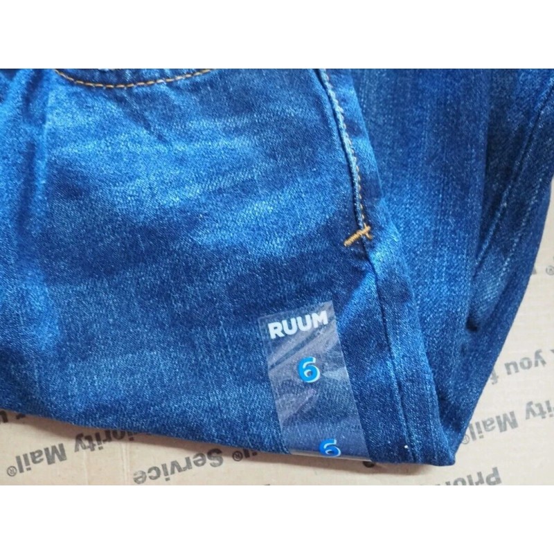 Ruum American Kids Wear JEANS SIZE 6 19" INSEAM STRIGHT