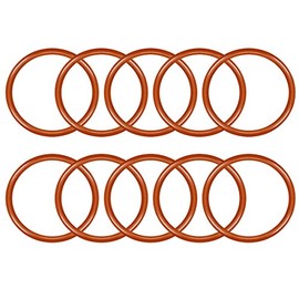 uxcell Silicone O-Ring, 34mm Outside Diameter, 29.2mm Inner Diameter, 2.4mm Width, VMQ Seal Rings Sealing Gasket Red, 10PCS