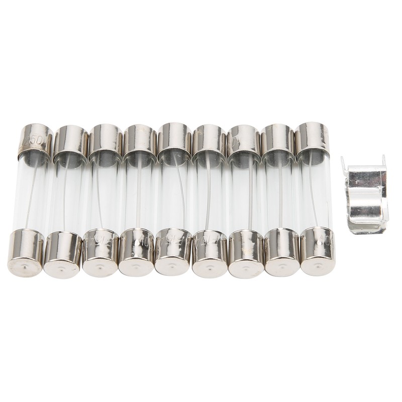 2Boxes Glass Tube Fuse Kit M6x30mm 0.5A‑30A Fast Acting Quick