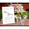 To All The Love Stories That Came Before Us Sign