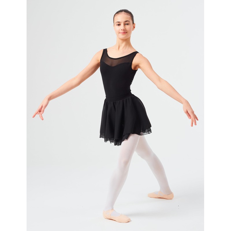 tanzmuster Children's Ballet skirt "Elli” with elastic waist in cotton