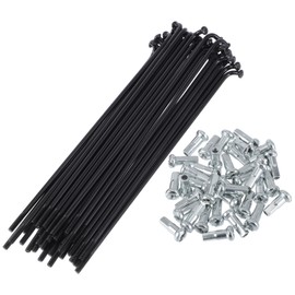 RATCHROLL 1 Set Universal Bicycle Spokes 13G 121mm Length Bike Wheel Spokes Nipple Black 45 Steel