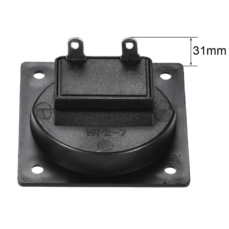 sourcing map 2 Pcs Spring Speaker Connector Audio Cable Connectors