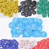 50Pcs Engraved Number Discs, 1-50 Circular Plastic Number Table Tags