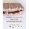 YANIBEST Womens Satin Lined Knit Beanie Hat Acrylic Winter Hats