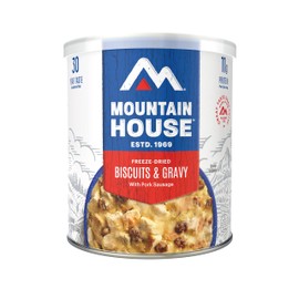 Mountain House Biscuits & Gravy #10 Can | Freeze Dried Survival & Emergency Food | 12 Servings