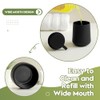 YAUKPH Matte Black Liquid Hand Soap Dispenser Plastic 11oz -