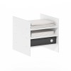 Furinno Cubicle 3-Shelf File Organizer Cube Insert in White