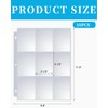 AORHOFJ 10 Pieces Trading Card Sleeves, Clear Collector Sleeves, 360