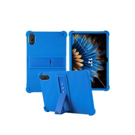 for Blackview MEGA 2 Tablet 12-inch Al Smart Tablet Case,BOVUGAC Soft Silicone Adjustable Stand Shockproof Kids Friendly for Blackview MEGA 2(2024 Model)(Blue)