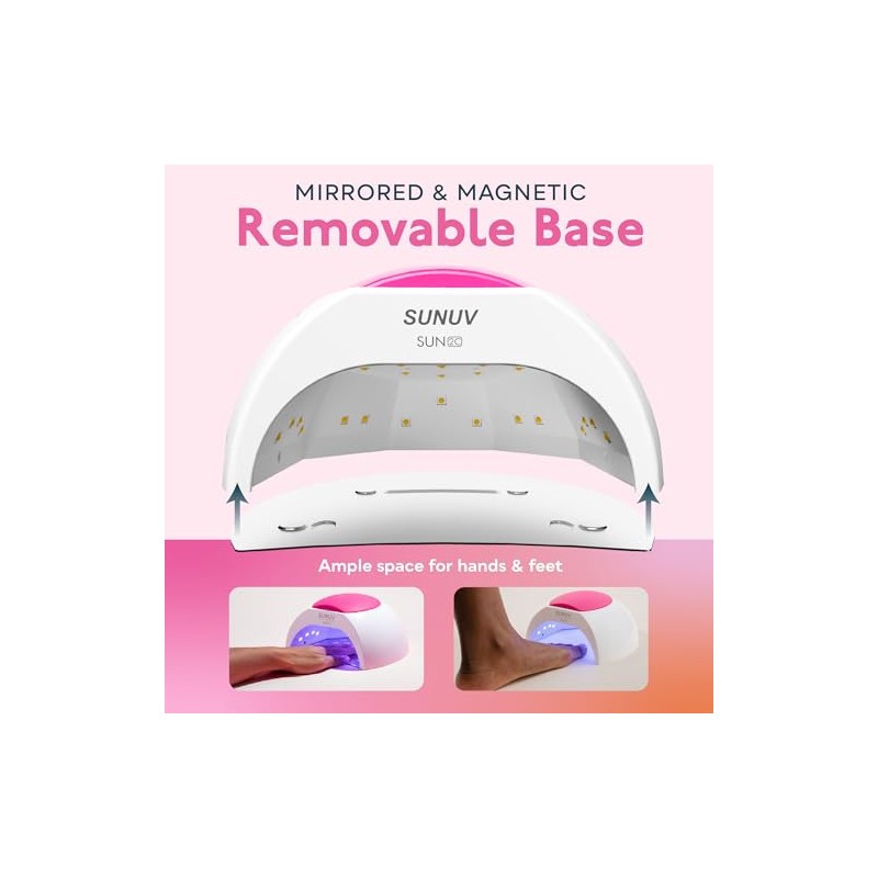 Gel UV Nail Lamp, SUNUV 48W UV LED Nail Dryer