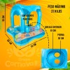 Grupo Carnavallia Salvavidas Inflable Infantil Azul Con Techo Para Bebé