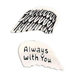 Basic Spirit Pocket Token Coin - Angel Wings - Handcrafted Pewter, Love Gift for Men and Women, Coin Collecting