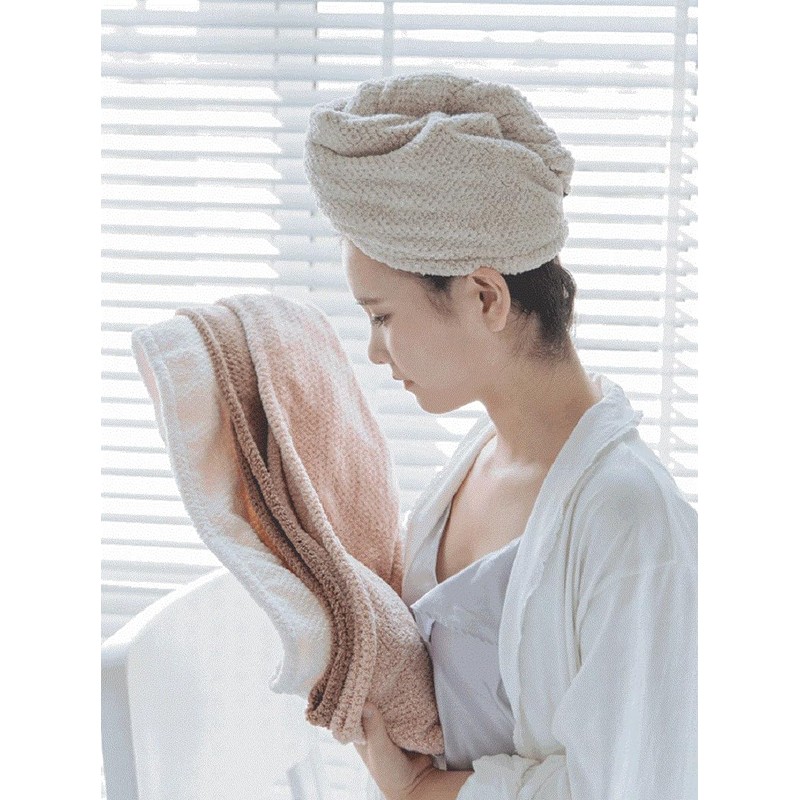 Plush Microfiber Towel Wrap for Women Fast Drying Hair Turban