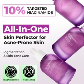 JUMISO Niacinamide 10 Serum - Korean Face Serum with Glutathione, TXA Tranexamic Acid and Centella Complex - Reduces Pigmentation, Evens Skin Tone, Soothes for Sensitive Skin, 1.35 fl.oz.