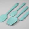 Juego de 4 espátulas de silicona flexibles, resistentes al calor,