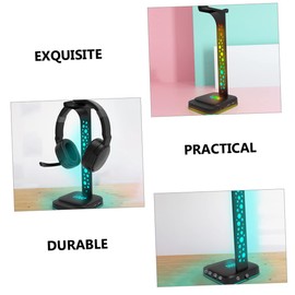 FUNOMOCYA Headphone Stand Rgb Lighting Gaming Headset Holder for Teens Desk Accessory Charging for Boys Men