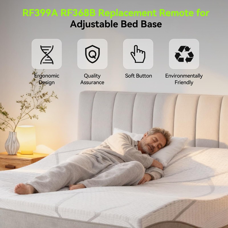 PZL RF399A RF368B Replacement Adjustable Bed Remote Control for Sealy