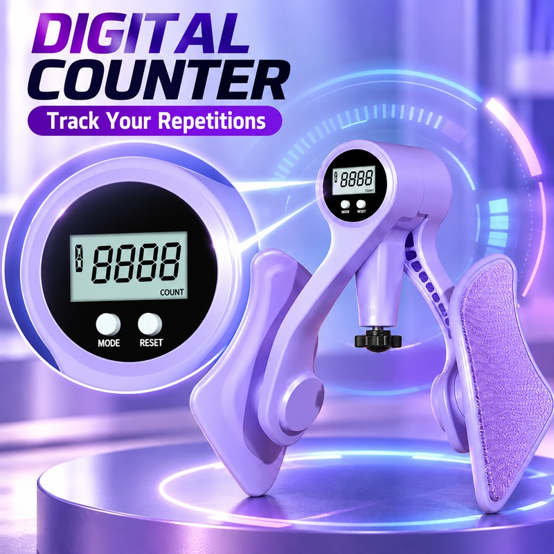 Digital Inner Thigh Exerciser for Home Workouts – Adjustable Resistance