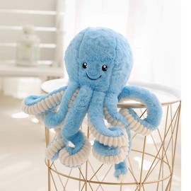 TONGSONG Cute Cartoon Octopus Stuffed Animals Octopus Plush Doll Toys Octopus Plushies Toys Gift Sea Stuffed Toys for Kids and Lovers Home Decor (Blue, 23.6-Inch)