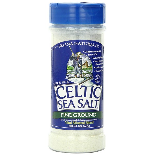 Celtic Sea Salt, Fine Ground Shaker, 8 oz