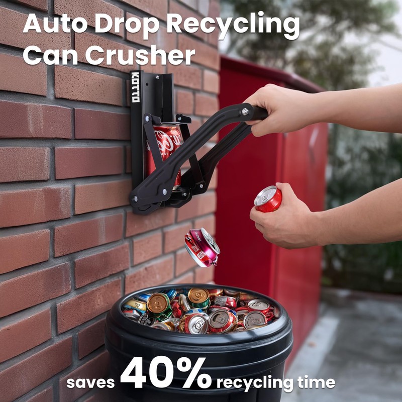 Kotto Can Crusher - Wall Mounted Can Crushers for Recycling