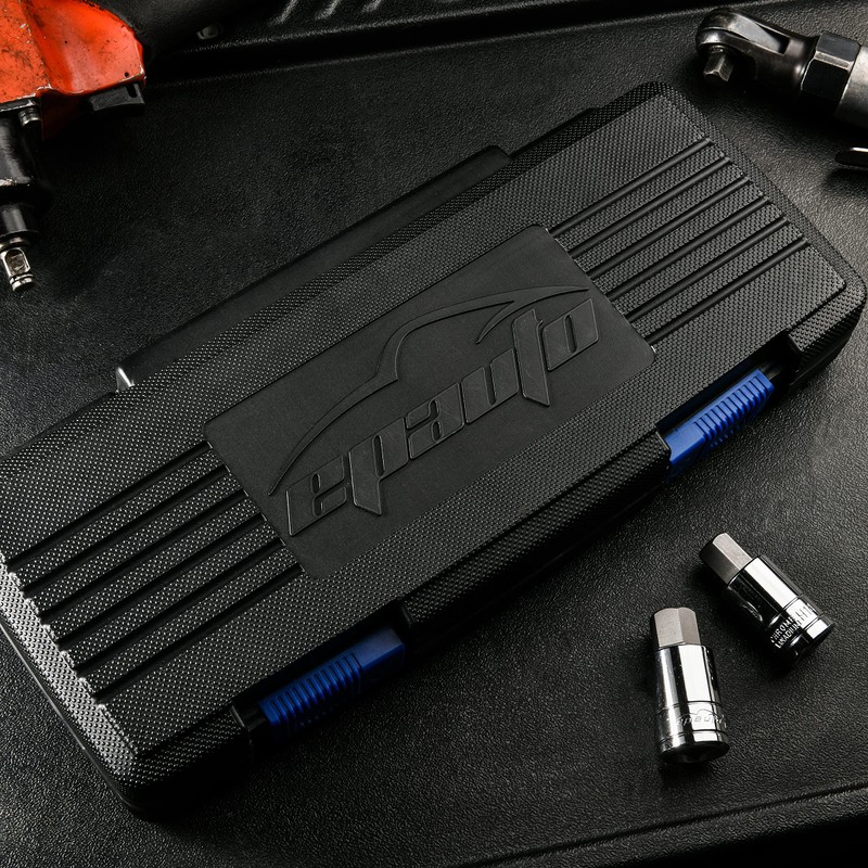 EPAuto 32 PCs Hex Bit Socket Set, SAE and Metric,