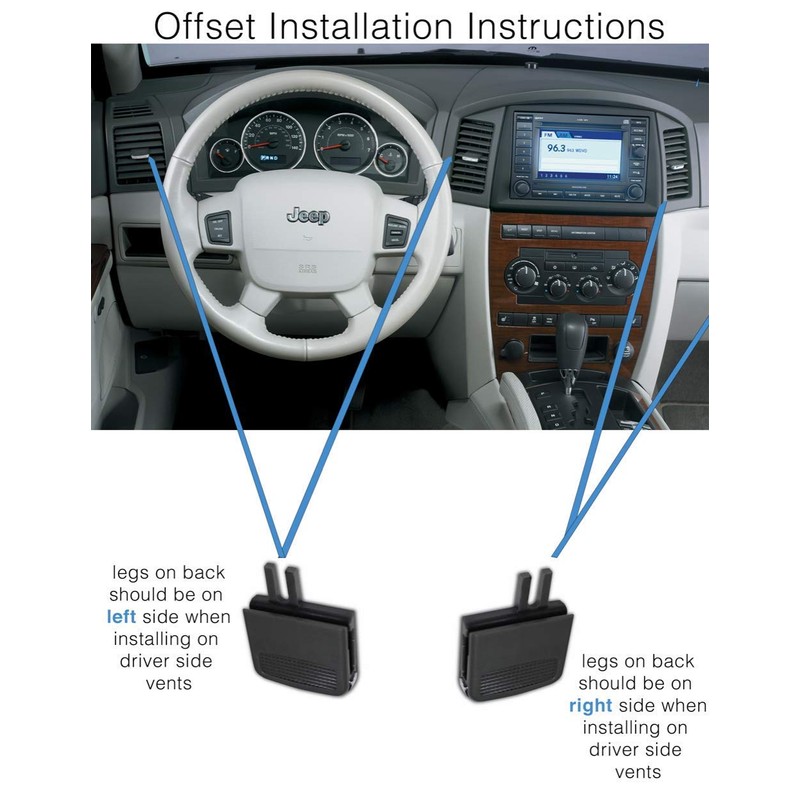 VentTabs for Kia Sorento 2011-2015 Air Conditioning Vent Replacement Tab