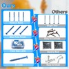 100PCS Concrete Screws Assortment Kit, 1/4" x 2-3/4" Masonry Screws